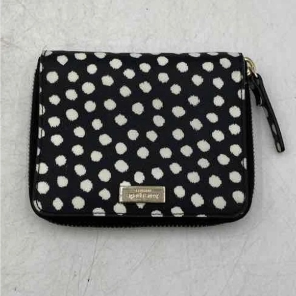 kate spade Handbags - Kate Spade Black and Cream Dot Wallet